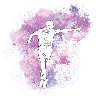 Female soccer players. The Explosion. adobe photoshop art burst character colourful design explosion female game hand drawn illustration paint player soccer splashes sport strong watercolor women