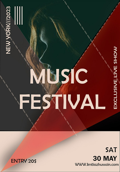 Poster For Festival 3d abstractart artisticexpression artwork beautiful card branding colorpalette creativedesign digitalart graphicdesign illustration minimalism moderndesign posterart typography ui ux vectorart visualdesign