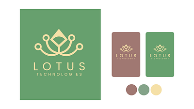 Lotus Tech Logo branding design graphic design illustration logo