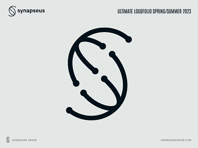 Synapseus featured on Ultimate Logofolio branding design erp identity illustration it logo mark minimal monogram samadaraginige simple software srilanka synapseus