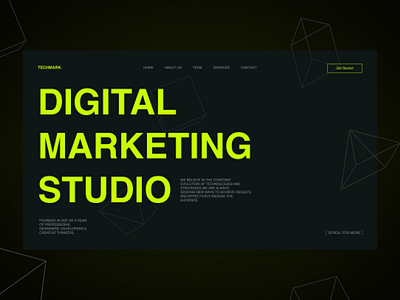 Marketing Studio branding design graphic design landing landing page logo marketing marketing studio ui ui design ux ux design web design