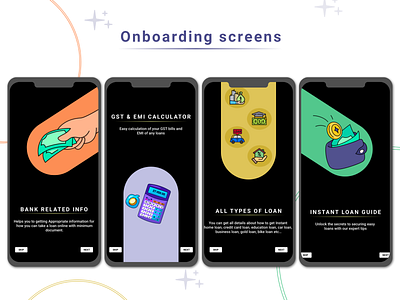 Onboarding screens for mobile app: Introduction UI branding dailyui dailyuichallenge dailyuiinspiration design illustration introductionappui introductionui menubarui mobileappui onboarding ui onboardingappui onboardingdesign onboardingscreen onboardingscreens