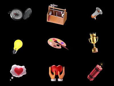 3D Animated Icons 3d 3danimation 3dart 3dicons animated icons animation c4d cinema4d colorful icon icon pack icon set iconset loop motion render set simple ui icons uiux