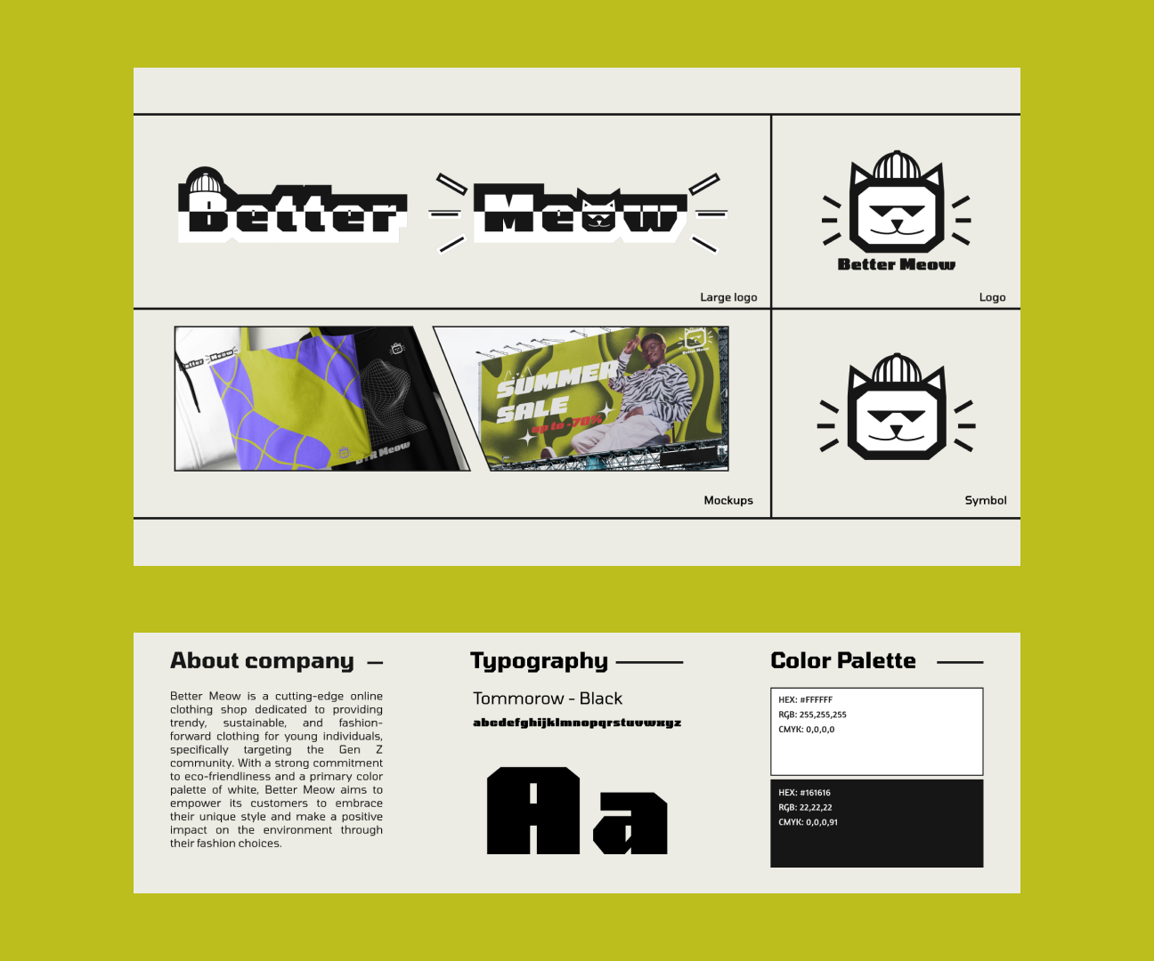 Logo Design - Better Meow design genz graphic design logo minimal modern typography vector