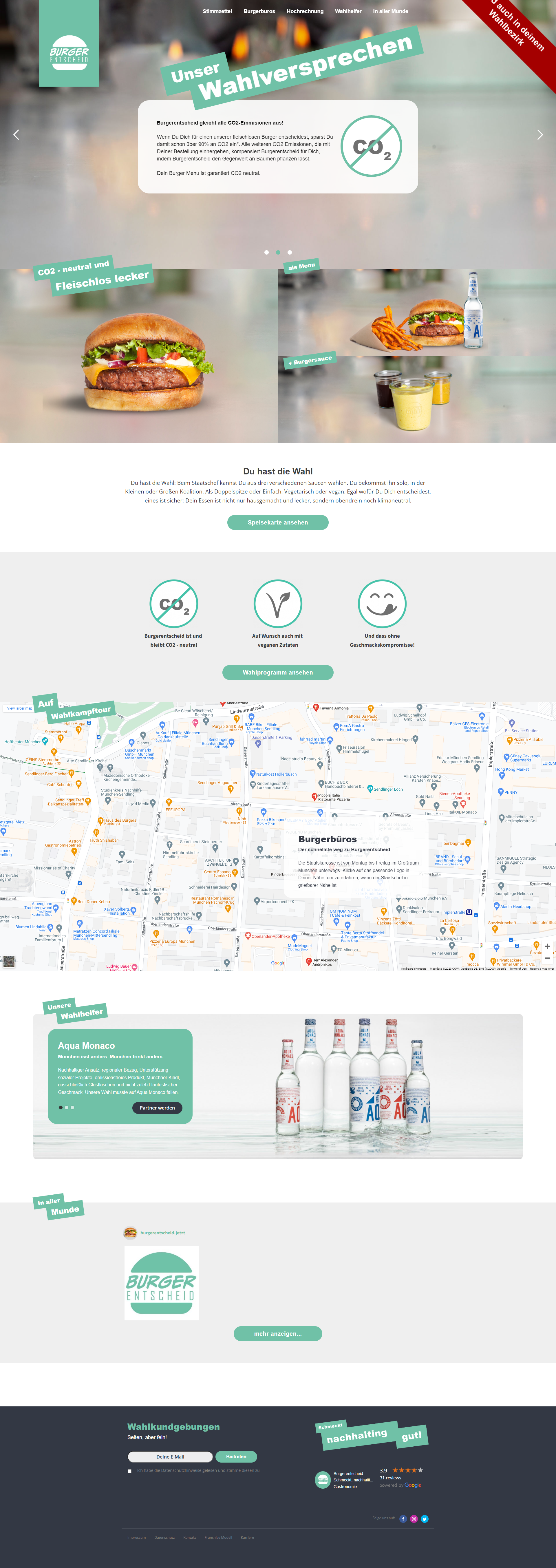 Burger Entscheid branding graphic design ui website wordpress