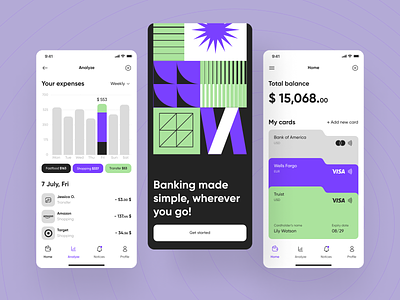 Banking App Concept app bank bank app bank app interface bank interface bank ui banking banking app banking app ui banking ui design mobile neobank neobank app ui ux