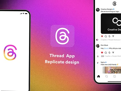 Thread Replicate design 3d animation branding graphic design logo motion graphics ui