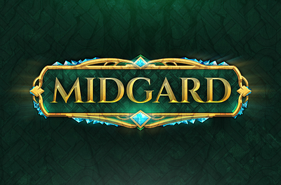 Midgard MMO Logo Design 3d game logo crystal gold logo design game logo game logo design gaming graphic design illustration logo midgard logo mmo logo mmorpg mmorpg logo private server rpg rsps logo