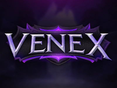 Venex Game Logo Design 3d 3d game logo design fantasy logo game game logo game logo design gaming gaming logo design graphic design logo mmo logo mmorpg mmorpg logo moba moba game moba logo rpg