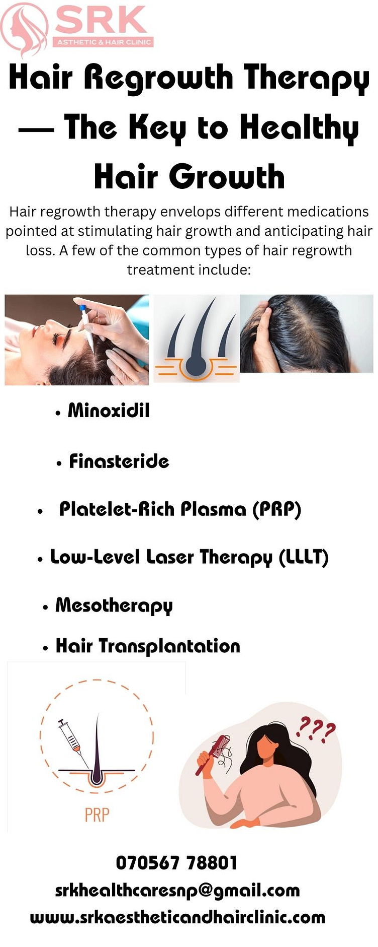 Hair Regrowth Therapy doctor in sonipat by srk asthetic on Dribbble