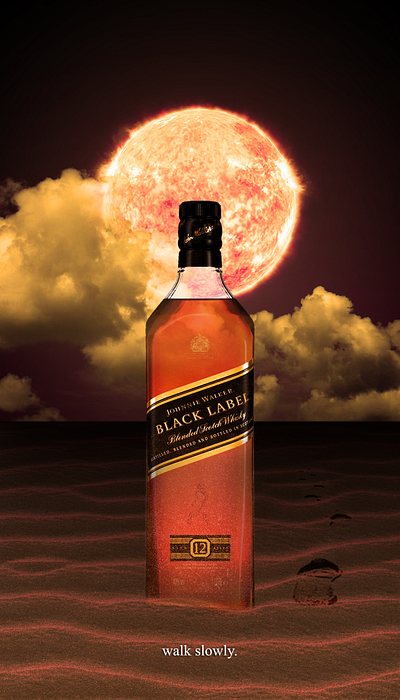 Johnnie Walker Concept banner alcohol banner bourbon brand branding johnnie walker liqueur whiskey whisky