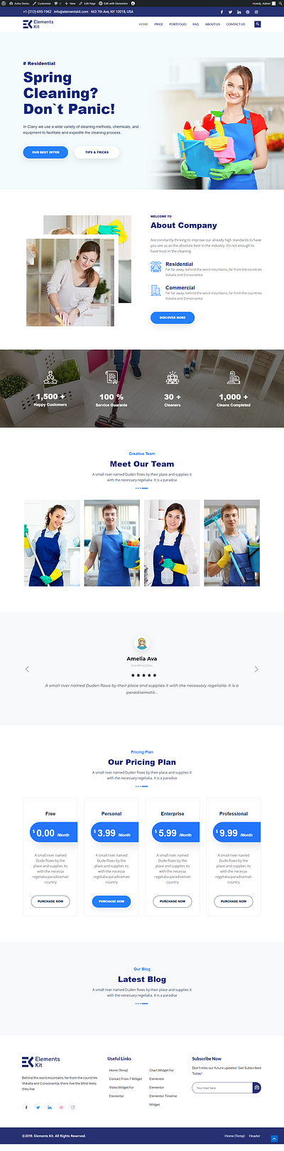 Best Cleaning Website for your Business branding design travelar website web desigen web development