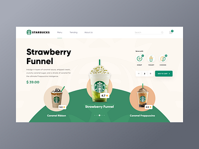 Starbucks Landing Page Website Design coffee coffee website design drink ecommerce landing page starbucks starbucks design starbucks landing page starbucks ui starbucks webdesign ui ux web webdesign website