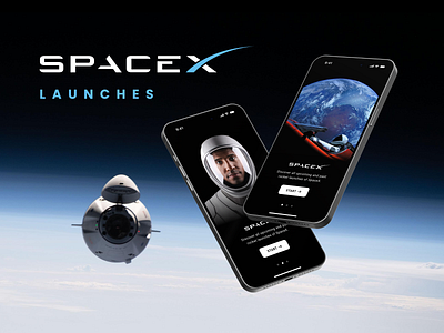 SpaceX Launches App app design launch mobile space spacex technology