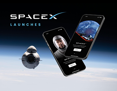SpaceX Launches App app design launch mobile space spacex technology