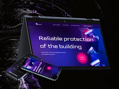 Landing page for security company | Dogguard graphic design landing page logo logo design ui ux uxui web design website design