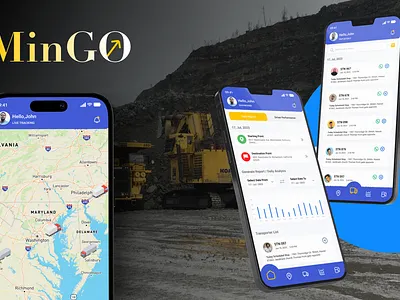 UI/UX of Fleet Management App for Mining Industry app design branding design graphic design typography ui ux