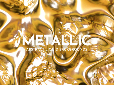 3D Liquid Metallic Backgrounds 3d abstract background bright fluid golden gradient hologram holographic illustration liquid metall metallic modern texture wallpaper