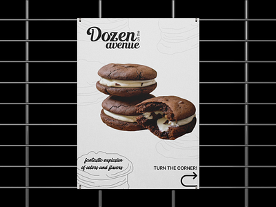 Poster Design - Dozen on the avenue branding branding design cookie design digitalmarketing graphic design illustration logo ui ux vector