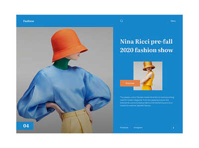 Fashion Landing Page clean design fashion landing page modern style ui ui design wear web website