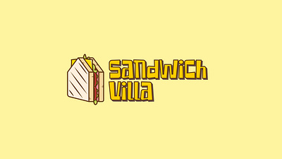 Sandwich Villa Logo design graphic design illustration logo vector