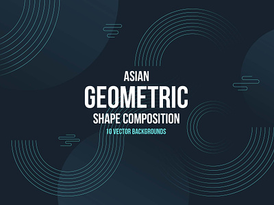 Asian Geometric Composition Backgrounds abstract asian asian style background dynamic geometric geometric composition geometric shape illustration japan line art minimalist semicircles shapes wallpaper