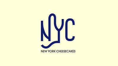 NYC New York Cheesecake Logo bakery cheesecake design graphic design logo vector