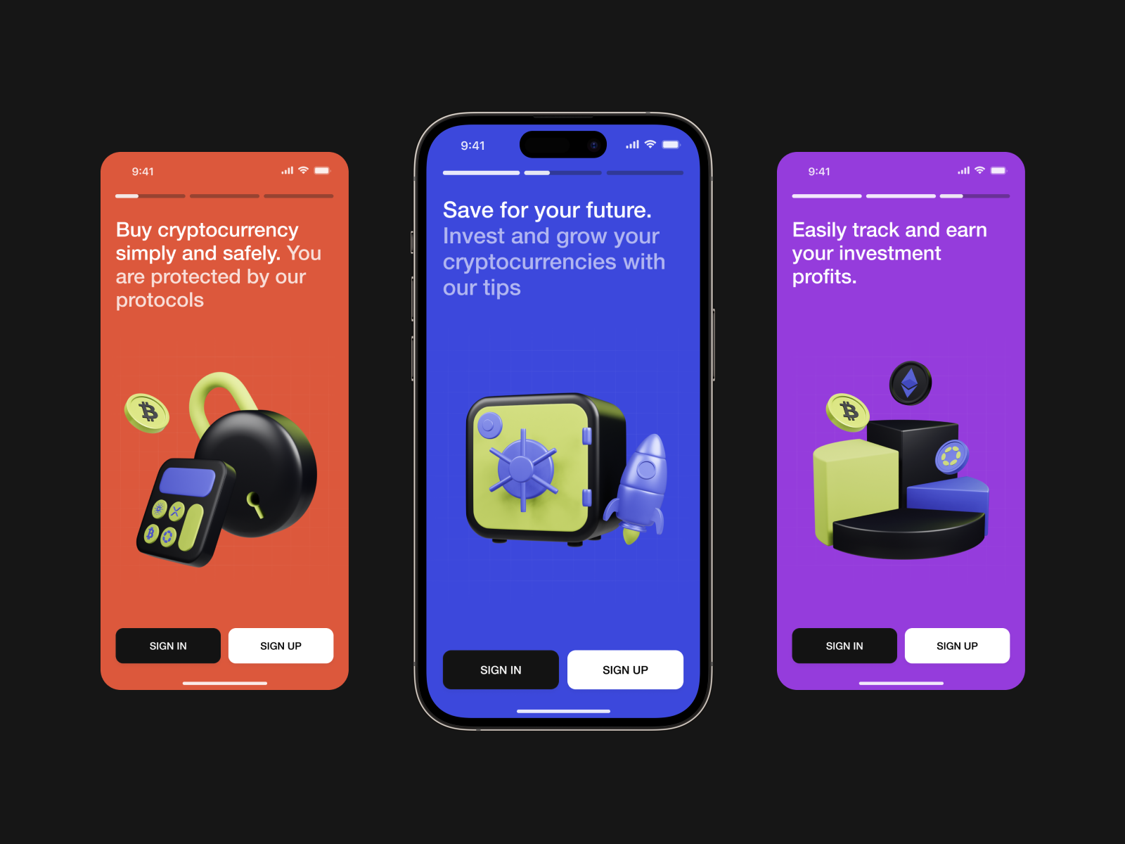 Example of Design Assets: 3D Icons Pack