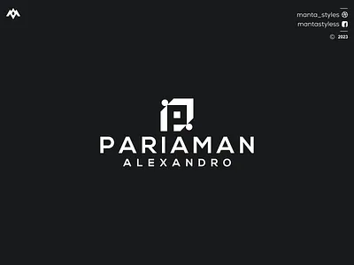 PARIAMAN ALEXANDRO branding design illustration letter logo p design logo p logo pariaman alexandro