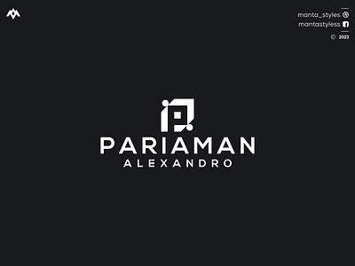 PARIAMAN ALEXANDRO branding design illustration letter logo p design logo p logo pariaman alexandro