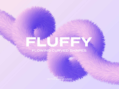 Fluffy Curved Shape Vector Backgrounds abstract backdrop background curve curved dynamic fluffy gradient graphic design hairy illustration shape twisted twister wallpaper