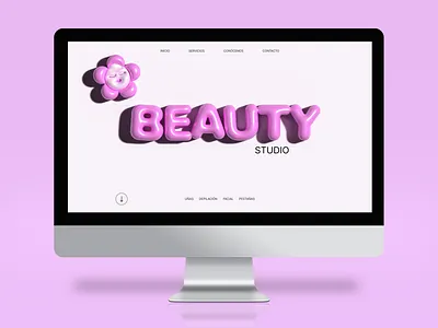 Beauty Studio 3d beautysalon beautystudio freelance hire illustration landingpage logo mockup ui ux webdesign
