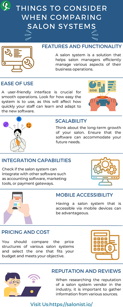 Things To Consider When Comparing Salon Systems salon software salonist