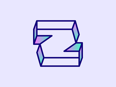 z logomark 3d logo alphabet brand identity branding gradient identity lettermark logo logos minimal modern monogram z z logo