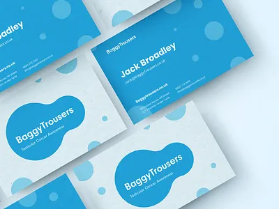 Baggy Trousers Business Cards blue branding business cards charity charity branding circle design england fresh fun graphic design logo manchester modern none profit sans serif typography uk vector visual identity