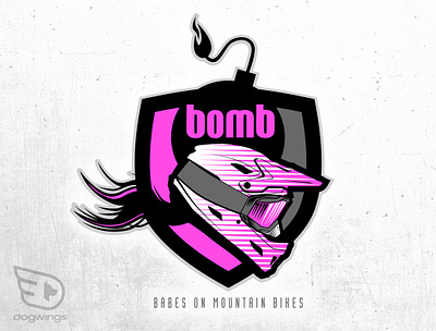 Logo concepts babes bikes branding chipdavid design dogwings graphic design logo riding sports vector