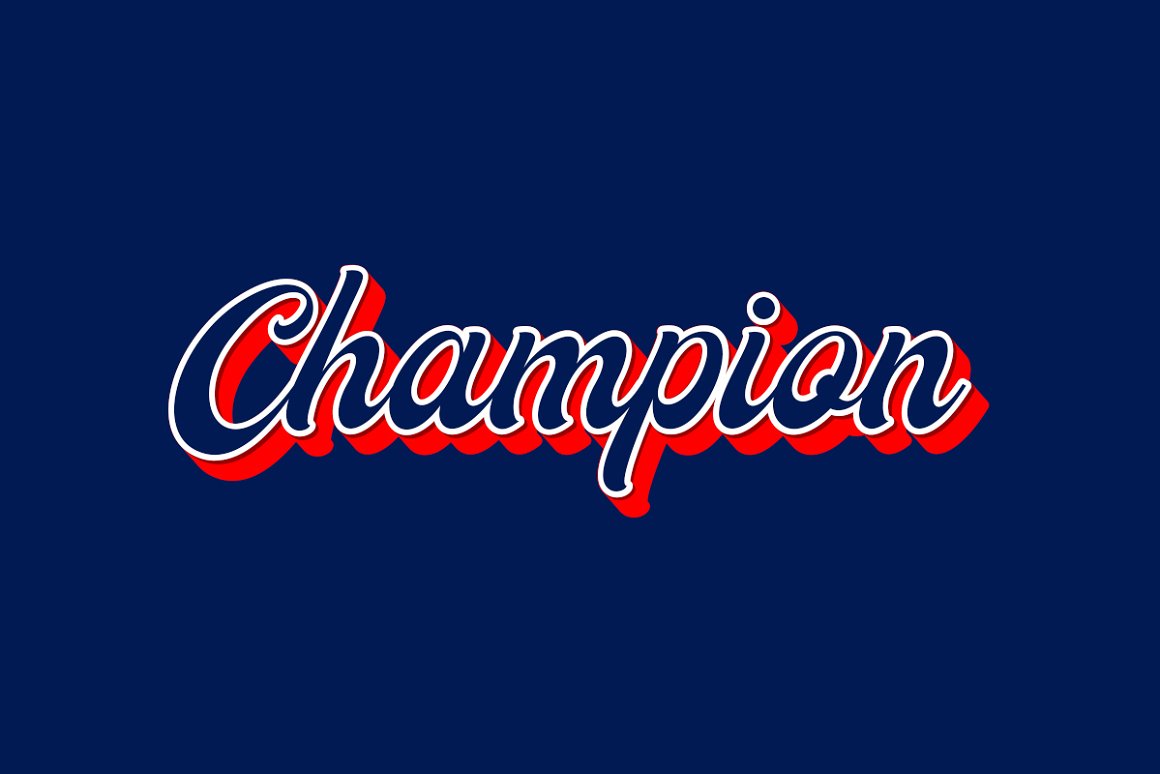 Boston, Baseball Script font