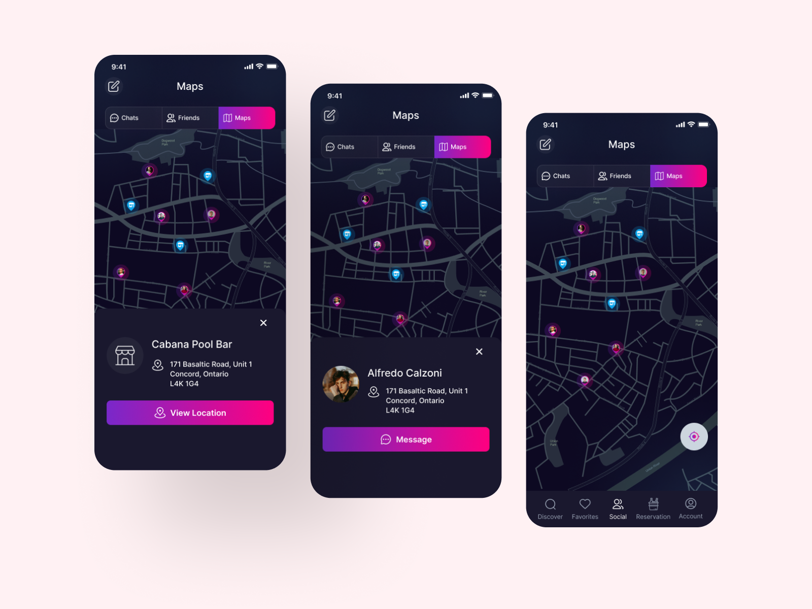 PartyPass Pro - Your Ultimate Nightlife Adventure app app ui app ui design app ui ux branding design graphic design illustration logo map ui party app design product designer typography ui ui ux designer ux vector