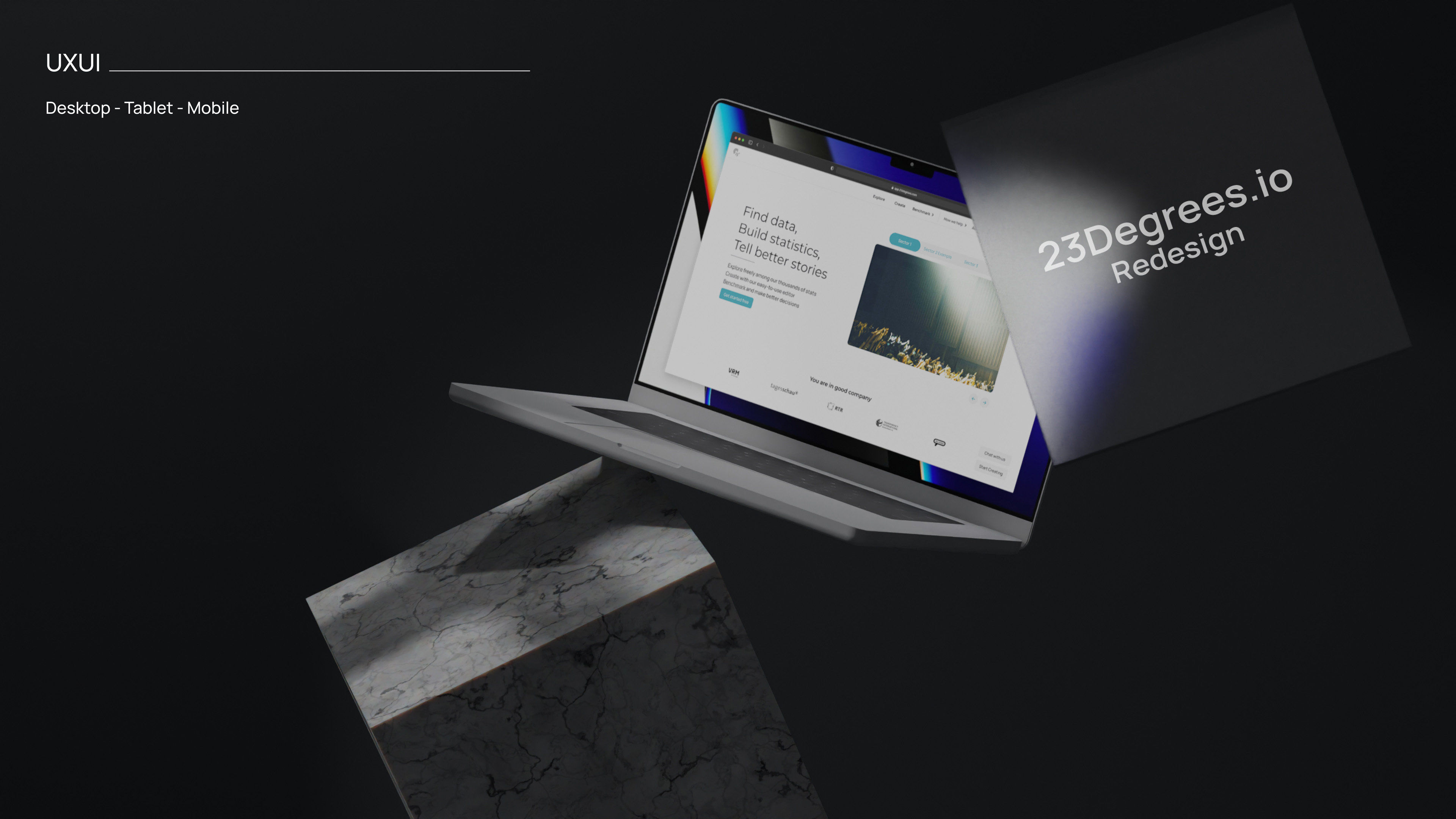 23 Degrees Redesign 3d brand identity branding flow graphic design illustration logo product design ui user experience userflow uxui