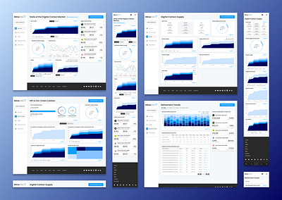 KlimaDAO's Carbon Dashboard data visualization design figma flat minimal prototyping ui ux design ux research