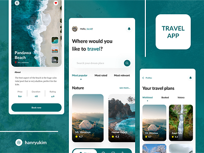 Travel Mobile App UI Design