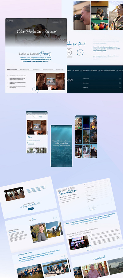 🌐Brand New Website for Wahoo Films🎬 corporate website video production studio website webdesign webdesign in bend website