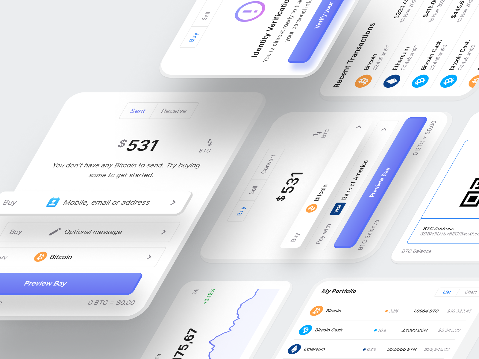 Cryptocurrency SaaS UI components Isometric Design by Ashikur Rahman ...