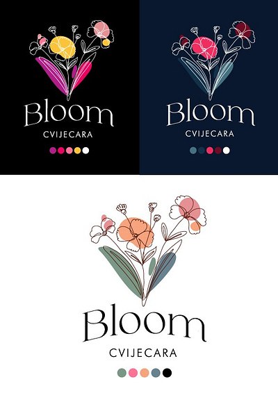 Bloom Flower Shop (Logo design) bloom branding flower graphic design illustration logo nature vector