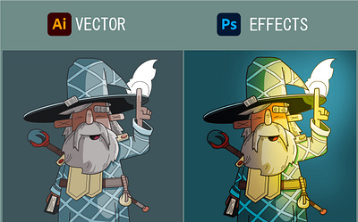 Wizard design graphic design illustration vector