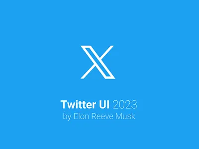 New Twitter X - UI 2023 art best branding cool design illustration logo twitter ui ux x