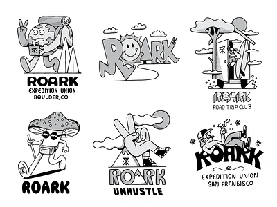 ROARK LOCK UPS artist badge design clothing designer clothing graphics custom type design drawing fun designs graphic artist graphic design illustration illustration design illustrator lock ups typography