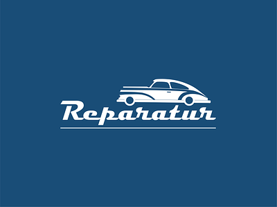 Logo for car service branding car car repair car service design graphic design illustration instagram logo repair reparatur retro car social media ui vector
