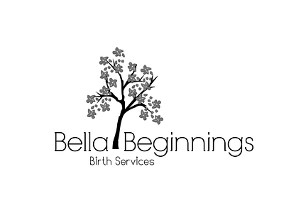 Bella Beginnings branding design graphic design logo small business start up tampa vector