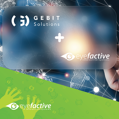 Kooperation GEBIT Solutions und eyefactive multitouch touch touch software touchscreen apps touchscreen software